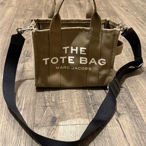 Marc Jacobs Tan Tote Bag with Black Strap